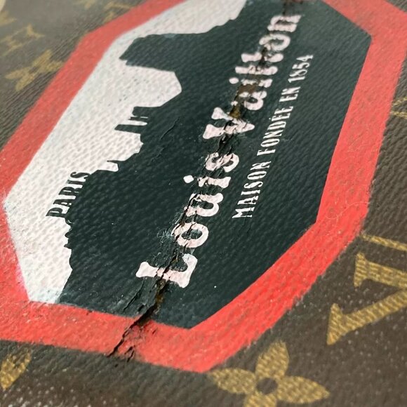 LOUIS VUITTON M42844 My Monogram World Tour Neverfull MM Tote Bag Shoulder Bag - Picture 10 of 16